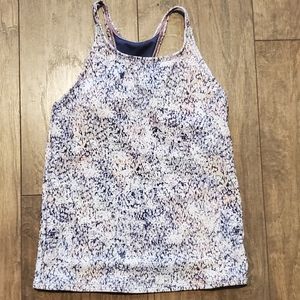 Athleta Girl's Racerback Lined Speckle Tank Top